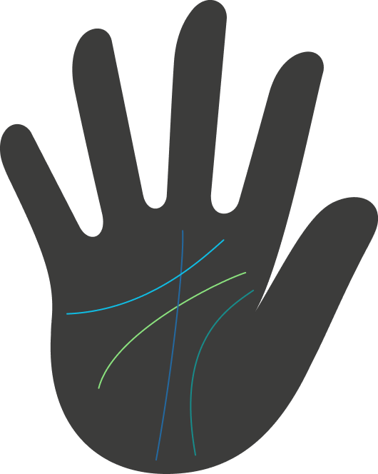 Lifeline hand graphic